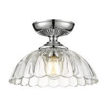  6952-SF CH-CLR - Golden Lighting Audra 1-light 12in Semi-Flush Mount in Chrome