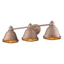  7312-BA3 CP - Golden Lighting Bartlett 3-light Vanity in Copper Patina