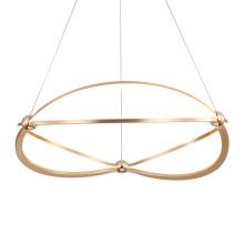  7916-24 AGL - Wry Lighting Spirale Integrated LED 24in Chandelier in Anodized Gold