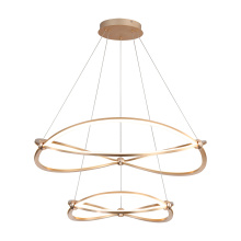  7916-32-19 AGL - Wry Lighting Spirale Integrated LED 32in Chandelier in Anodized Gold