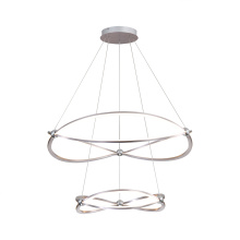  7916-32-19 SNC - Wry Lighting Spirale Integrated LED 32in Chandelier in Satin Nickel