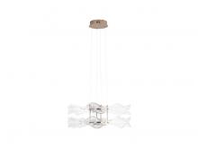  8046-2P LG - Vetrina LED 2-Light Pendant in Light Gold with Clear Glass Shade