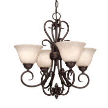  8606-GM4 RBZ-TEA - Wry Lighting Homestead 4-light Chandelier in Rubbed Bronze