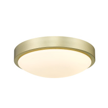  9128-FM10 BCB-OP - Golden Lighting Gabi Integrated LED 10in Flush Mount in Brushed Champagne Brass