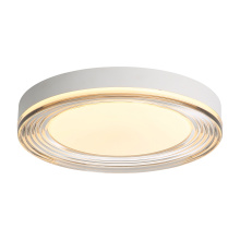  9518-16 SNW-SMK - Wry Lighting Ondulada Integrated LED 16in Flush Mount in Sand White and Smoky Acrylic