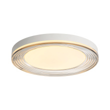  9518-20 SNW-SMK - Wry Lighting Ondulada Integrated LED 20in Flush Mount in Sand White and Smoky Acrylic