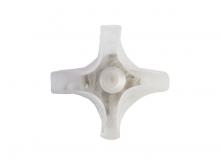  9608-FM PN - Glacier LED Flush Mount in Polished Nickel with Icy Glass Shade