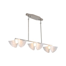  9608-LP PN - Golden Lighting Glacier Integrated LED Island Light in Polished Nickel