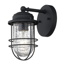  9808-OWS NB-SD - Golden Lighting Seaport 1-light 5in Outdoor Wall in Natural Black