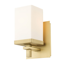  DDDD-BA1 BCB-OP - Wry Lighting Maddox 1-light Vanity in Brushed Champagne Brass