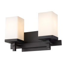  DDDD-BA2 BLK-OP - Wry Lighting Maddox 2-light Vanity in Matte Black