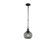  6802-M1L BLK - Calypso Mini Pendant in Matte Black with Matte Black Shade