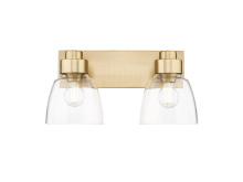  0314-BA2 BCB-CLR - Remy  2 Light Bath Vanity in Brushed Champagne Bronze with Clear Glass Shade