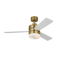  3ERAR44BBSD - Era 44 LED Ceiling Fan in Burnished Brass with Matte White Blades and Light Kit