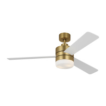  3ERAR52BBSD - Era 52 LED Ceiling Fan in Burnished Brass with Matte White Blades and Light Kit