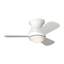  3OBSHR32RZWD - Orbis 32 Hugger LED Ceiling Fan in Matte White with Matte White Blades and Light Kit