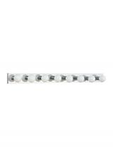  4740-05 - Center Stage traditional 8-light indoor dimmable bath vanity wall sconce in chrome silver finish