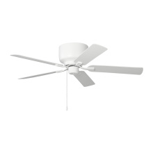  5LDH52RZW - Linden 52 Hugger Ceiling Fan in Matte White with Matte White Blades