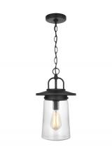  6208901EN7-12 - Tybee casual 1-light LED outdoor exterior ceiling hanging pendant in black Finish