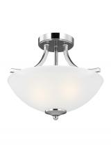  7716502EN3-05 - Geary Small Two Light Semi-Flush Convertible Pendant