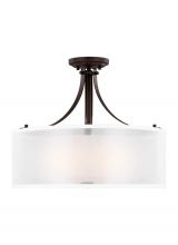  7737303-710 - Elmwood Park Three Light Semi-Flush Mount