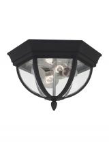 78136-12 - Wynfield Two Light Outdoor Ceiling Flush Mount