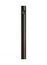  8112-12 - Outdoor Posts traditional -light outdoor exterior aluminum post with photo cell in black finish