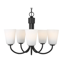  GLC1115MBK - Miles Five Light Chandelier