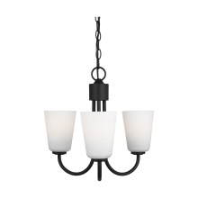  GLC1123MBK - Miles Three Light Chandelier