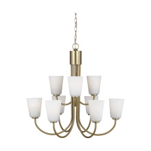  GLC1139SB - Miles Nine Light Chandelier
