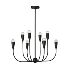  GLC1218MBK - Maya Eight Light Chandelier