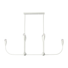  GLC1226MWT - Maya Six Light Linear Chandelier