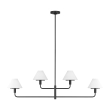  GLC1244MBK - Mendota Four Light Chandelier