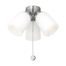  MC267BS - Emile Light Kit in Brushed Nickel with Etched White Glass