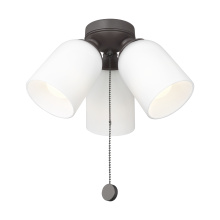  MC267BZ - Emile Light Kit in Aged Pewter with Etched White Glass