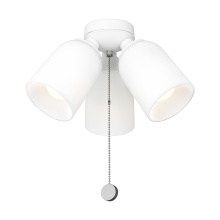  MC267RZW - Emile Light Kit in Matte White with Etched White Glass