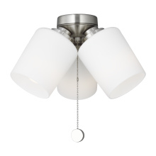  MC268BS - Windom Light Kit in Brushed Nickel with Etched White Glass