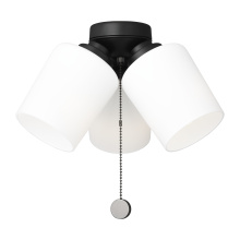 MC268MBK - Windom Light Kit in Midnight Black with Opal Etched Glass