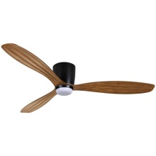  F694L-CL/DK - Ventiara 52" LED Flush Mount Indoor/Outdoor Ceiling Fan