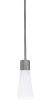  4801-GP-881 - Everleigh Stem Hung Mini Pendant Shown in Graphite Finish with 4" White Glass