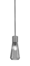  4801-GP-882 - Everleigh Stem Hung Mini Pendant Shown in Graphite Finish with 4" Smoke Glass