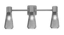  4823-GP-882 - Everleigh 3 Light Bath Bar Shown in Graphite Finish with 4" Smoke Glass