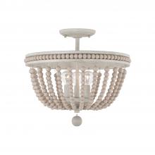  AA1021SR - 3-Light Beaded Semi-Flush