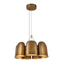  CH21120-VB-UNV - Bell 20-in Vintage Brass LED Chandelier