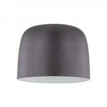  FM44912-BK/WH - Cayne 12-in Black/White LED Flush Mount