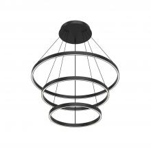  CH87332-BK-UNV-010 - Cerchio 32-in Black LED Chandeliers