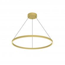  PD87132-BG-UNV-010 - Cerchio 32-in Brushed Gold LED Pendant