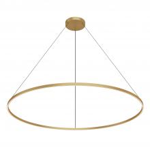  PD87772-BG-UNV-010 - Cerchio 72-in Brushed Gold LED Pendant