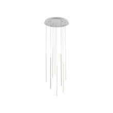  MP14919-WH - Chute 8 Head White LED Multi Pendant