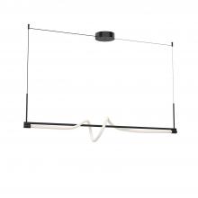  LP95354-BK-UNV - Cursive 54-in Black LED Linear Pendant